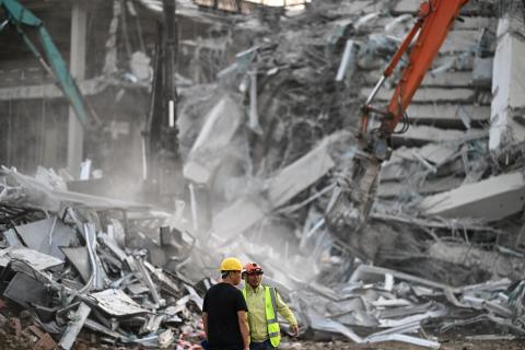 Terremoto en Birmania. Foto: AFP
