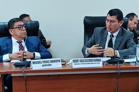 Harvey Colchado se presenta en la Comisión de Fiscalización.