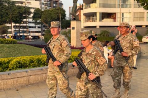 Ejecutivo busca reinstaurar el servicio militar y policial obligatorio. (Foto: Esther Vargas) 