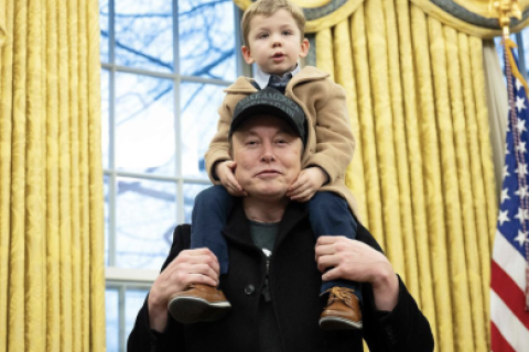 Musk y su hijo