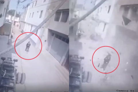 Impresionante momento en el que explosión de Lurín destruye las ventanas de los vecinos [VIDEO]