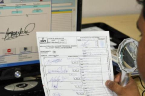 Reniec publica informes técnicos con verificación de firmas de afiliados a partidos políticos