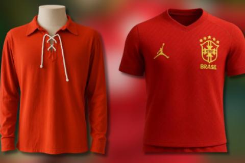 Selección de Brasil camiseta roja