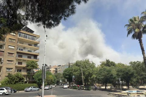 Ataques israelíes en Siria. Foto: AFP
