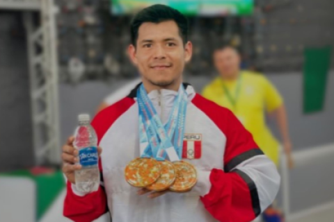 David Bardalez consiguió un triple bronce en el Panamericano de Pesas