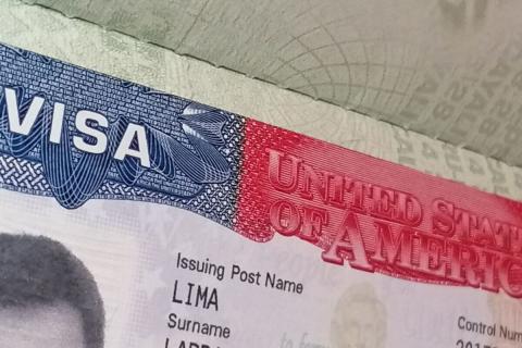 Visa a Estados Unidos. Foto: AFP