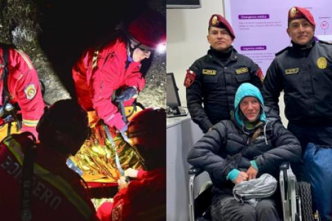 rescate turista francesa huaraz