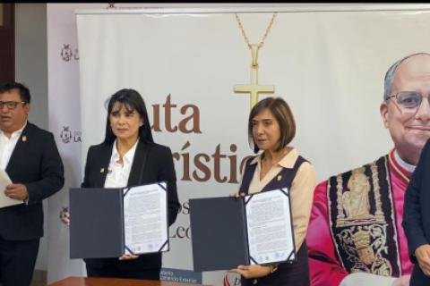 ruta del papa firma convenio