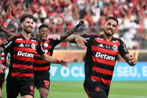 Gol de Flamengo. Foto: AFP