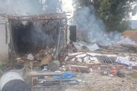 Explosión pirotécnicos Sicaya Huancayo Junín 