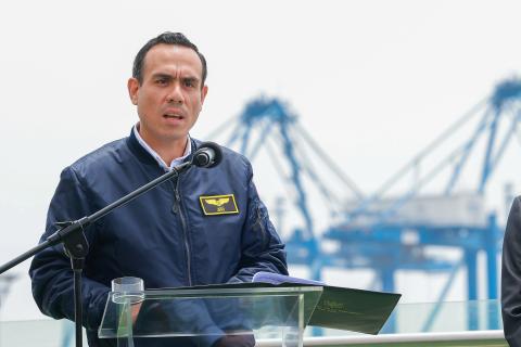 Presidente José Jerí en el puerto de Chankay