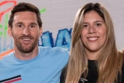 MESSI Y HERMANA 