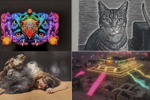 Obras de arte donadas.