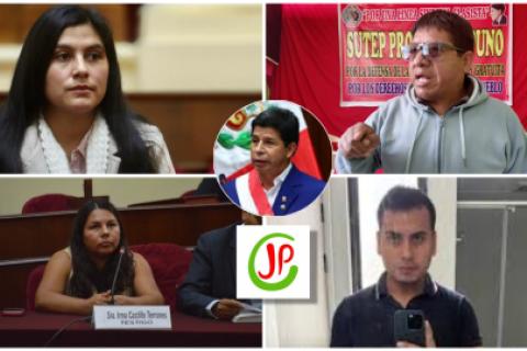 Sobrinos y hermana de Pedro Castillo postulan a diputados.