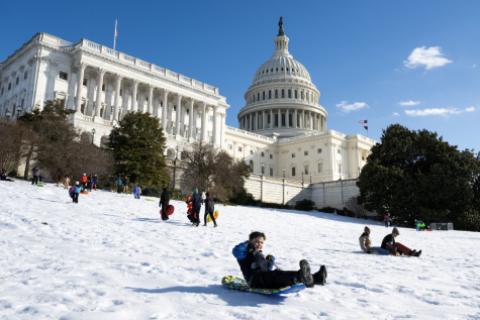 Ola de frío en Estados Unidos. Foto: AFP