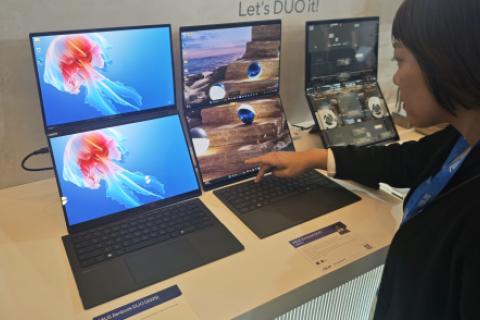 Dobles pantallas OLED, la tendencia de las laptops. Foto: Alvaro Treneman