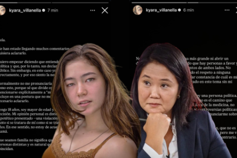 Hija de Keiko Fujimori se desmarca de declaraciones de su madre