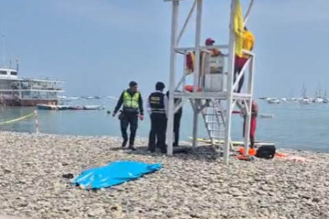 cuerpo sin vida en La Punta