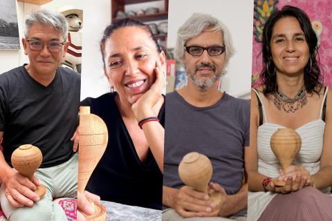 Exposición arte Trompos