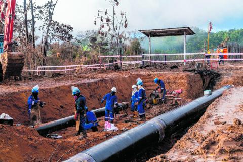 OPERACIÓN. Trabajos de la empresa en la zona culminaron antes de lo que se había establecido.