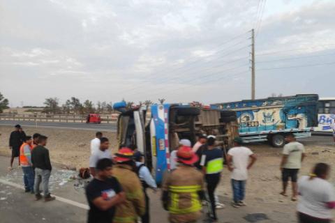 accdente pisco panamericana sur