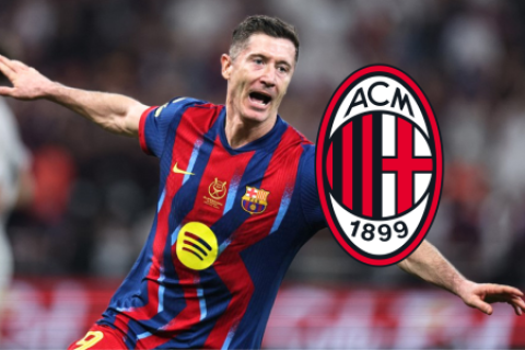 FC Barcelona Robert Lewandowski se ofrecio al AC Milan