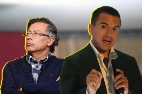 Noboa acusa a Petro de impulsar una incursión guerrillera desde Colombia