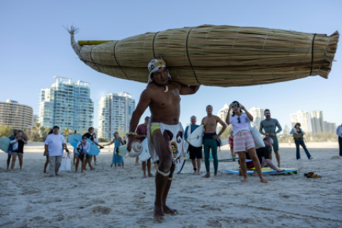 De Huanchaco a Australia, Caballito de Totora promueve origen milenario del surf 