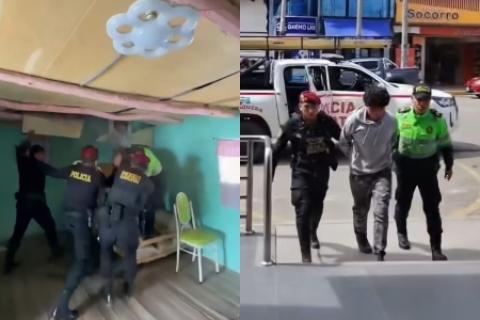 captura de sujeto por secuestro y violacion huancayo