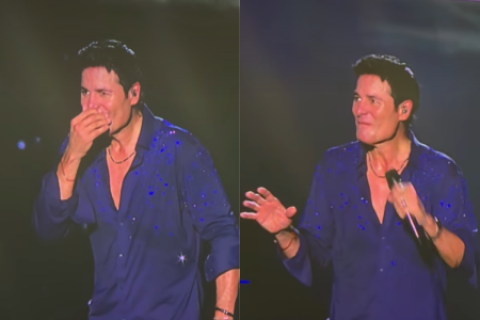 El grito que hizo sonrojar a Chayanne al iniciar concierto en Costa Rica VIDEO