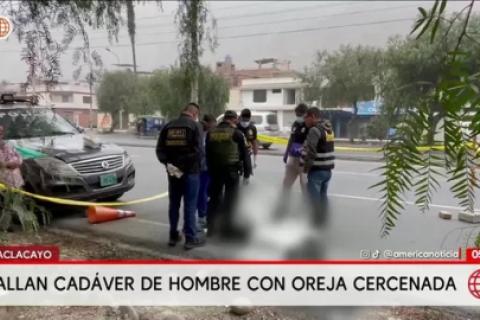 Hallan cadáver de joven con signos de violencia en la Carretera Central de Chaclacayo
