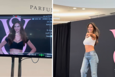 Luciana Fuster y Natalie Vértiz en el casting presencial de Victoria Secret