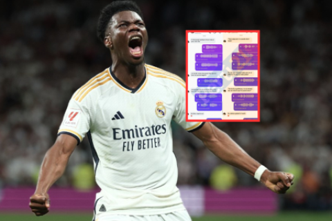 Real Madrid Tchouameni filtro pelea con Valverde a influencer