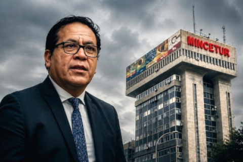 Durante los 17 meses que Roberto Sánchez estuvo al frente del Mincetur acumuló diversas denuncias e investigaciones. Composición: Perú21