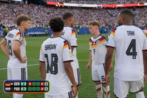 Como Perú ante Australia en 2022 jugadores de Alemania se negaron a patear penal ante Paraguay