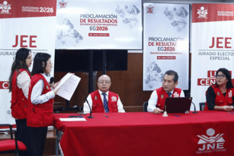 Elecciones 2026 JEE Lima Centro 1 proclama resultado de segunda vuelta