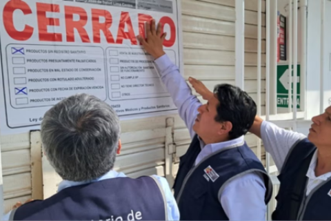 Minsa clausura farmacias operativo nacional contra comercio ilegal medicamentos