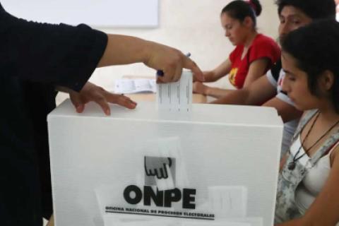 Votación en elecciones