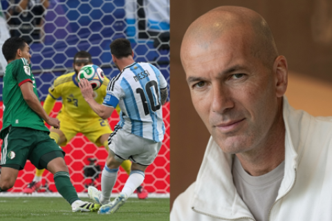 Reacción Zinedine Zidane a goles de Messi a su hijo Luca Zidane