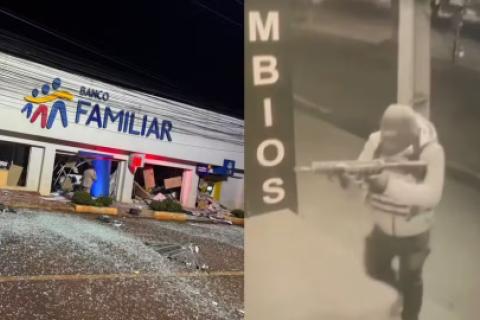 Grupo de 20 delincuentes siembran terror en bancos de Paraguay