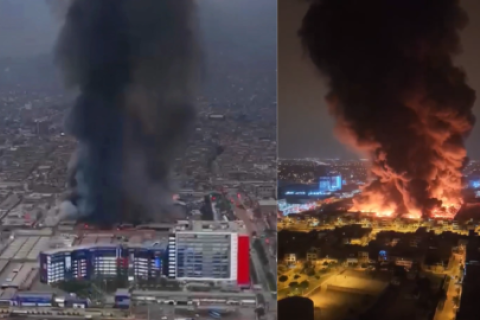 incendio en Los Olivos