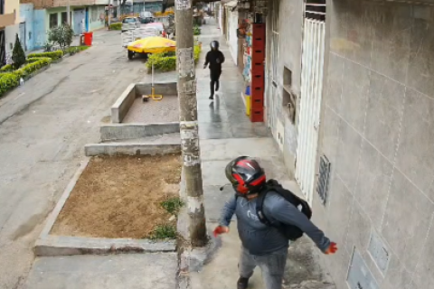 Balacera en Los Olivos: Cámaras captan tiroteo y un herido