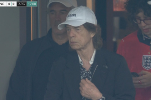 Mick Jagger está en el estadio