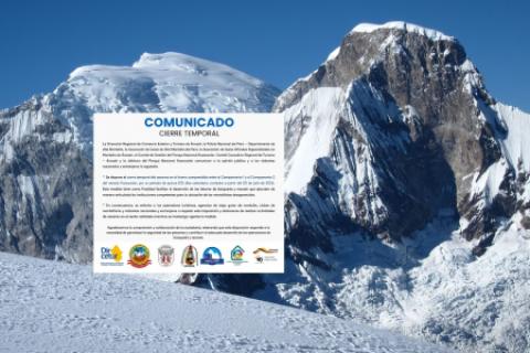 cierre nevado huascaran