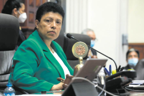 La senadora electa por Fuerza Popular, Martha Moyano, rechazó la postura de Jorge Nieto