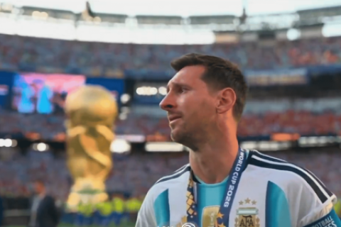las lágrimas de Messi tras caer en la final ante España